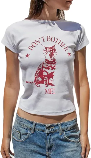 Y2k Baby Tees for Women Cute Fruit Graphic Print T-Shirts Short Sleeve Vintage Aesthetic Crop Tops Teen Girl
