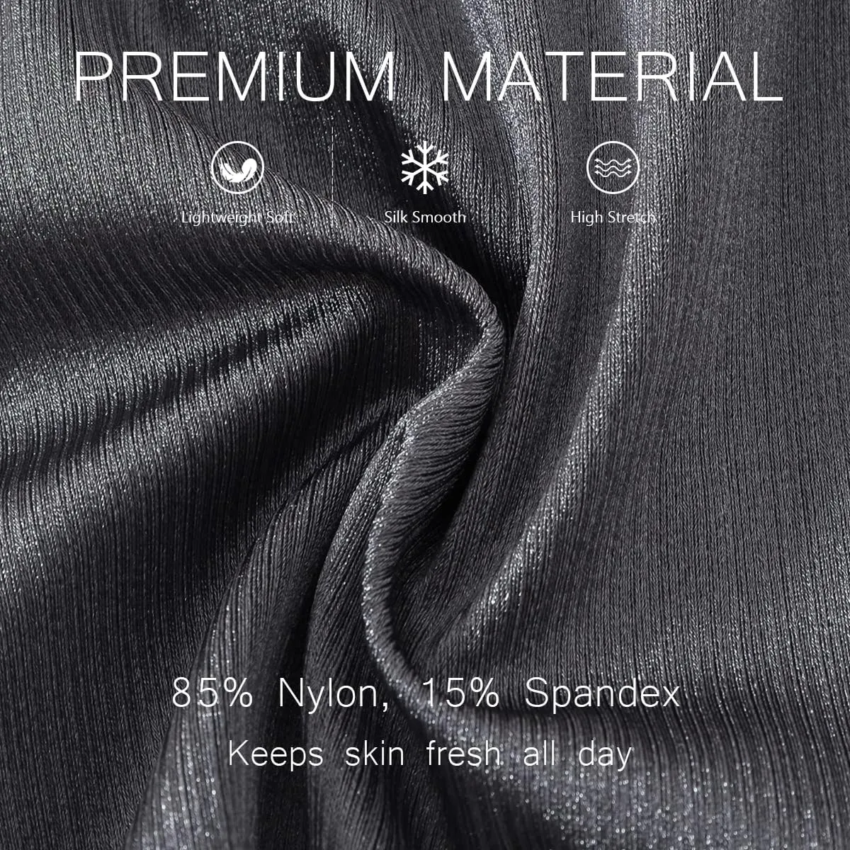 YINYOUYU Mens Bulge Enhancing Pouch Underwear Silk Seamless Short Leg Boxer Briefs