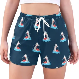 ZZKKO Cute Little Squid Athletic Shorts for Women,Womens Workout Running Shorts Quick Dry with Pockets S-XXL